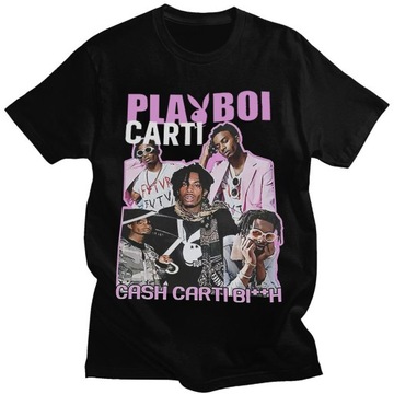Y2K Hip-hopowy Playboi Carti T Shirt mężczyźni k