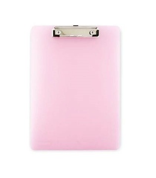 Clipboard deska z klipem A4 różowa przeźroczysta