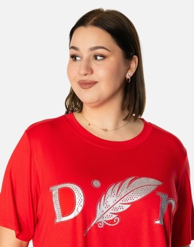 Duża Bluzka Tunika Damska Duży Rozmiar 8807-2 L/XL