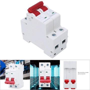 6шт DZ47-63Z DC500V 2P автоматический выключатель MCB