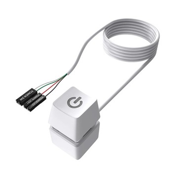 PC Motherboard External Cable on/Off Button Computer Supply Small with LED