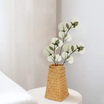 ДЕРЕВЕНСКИЙ УКРАШЕНИЕ ДОМА ИЗ РОТАГА ВАЗА ДЛЯ ЦВЕТОВ ИСКУССТВЕННЫЕ РАСТЕНИЯ БАМБУКА