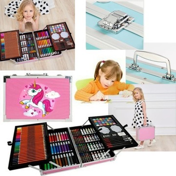 _DUŻY ZESTAW ARTYSTYCZNY WALIZKA 145 JEDNOROŻEC_