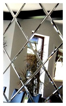 Lustro Fazowane Glamour 170x42