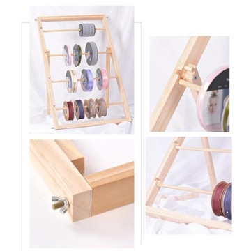 Держатель для ленты Деревянная подставка для хранения карточек