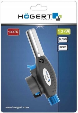 ГАЗОВАЯ ГОРЕЛКА HOGERT HT2C500 Паяльник LUTLAMP ДЛЯ ПЬЕЗО-КАТРИДЖЕЙ 1,3 кВт