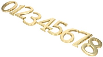 ЛАТУННЫЙ НОМЕР НОМЕР ДОМА 10 СМ МАРКИРОВКА ДОМА