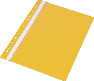 Skoroszyt twardy PVC wpinany MyOffice A4 żółty
