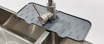 СИЛИКОНОВЫЙ КОВрик, СЛИВНОЙ ПОДДОН ДЛЯ РАКОВИНЫ СЕРЫЙ