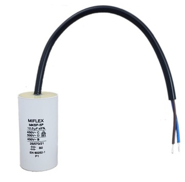 Kondensator rozruchowy silnika 12uF 450V MIFLEX