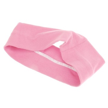 Uniwersalne bawełniane opaski na głowę ze stretchem, sport, joga, siłownia, miękkie włosy w kolorze różowym
