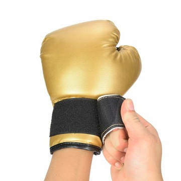 ДЕТСКИЕ БОКСЕРСКИЕ ПЕРЧАТКИ ЗОЛОТО ИЗ КОЖИ ДЫШАЩАЯ ЗАЩИТА ЗАПЯСТЬЯ