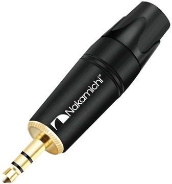 WTYK MINI JACK 3.5MM 3 POLA STEREO NAKAMICHI HQ OFC CZARNY 8mm