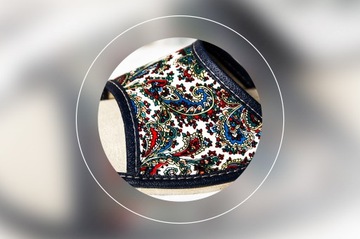 ПОДАРОЧНЫЕ ТАПОЧКИ НАТ КОЖАНЫЕ ТУРЕЦКИЙ УЗОР 40