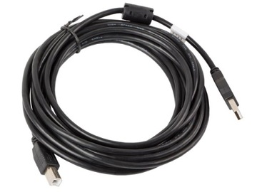 КАБЕЛЬ LANBERG USB 2.0 AM-BM ЧЕРНЫЙ 5М