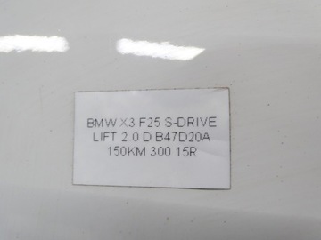 DVEŘE PRAVÉ PRAVÝ ZADNÍ BMW X3 F25 FACELIFT 300