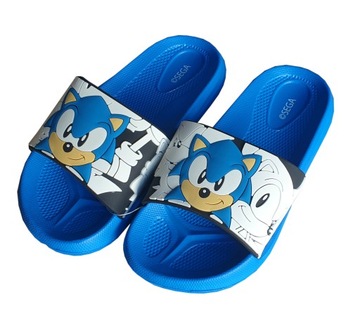 KLAPKI SONIC CHŁOPIĘCE DZIECIĘCE NA BASEN BASENOWE KĄPIELOWE PLAŻOWE JEŻ