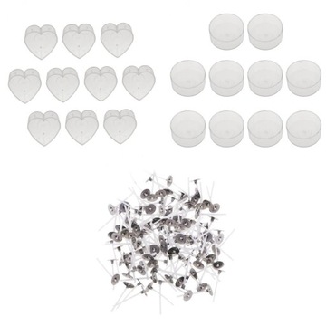 20 przezroczystych kubków na podgrzewacze,