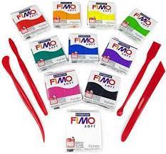 FIMO SOFT MASA PLASTYCZNA ZESTAW 10 KOL+ NARZĘDZIA