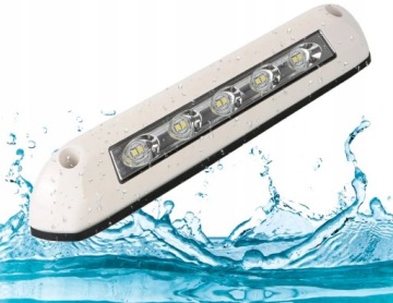 Уличная светодиодная лампа для кемпера 10 DIOD 12V 24V 8W IP67 белая для автобуса и кемпинга