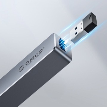 Пульт Orico для презентации + лазер, USB, кабель, чехол, серебро, аккумулятор