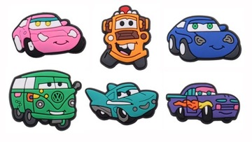 6x Wpinki /Przypinki do butów Crocs i podobnych a'la Jibbitz- McQueen