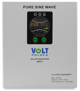ZASILACZ AWARYJNY PIECA CO POMPY 12V/230V UPS 800S + Solarny 30A MPPT VOLT