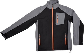 BLUZA KURTKA ROBOCZA SOFTSHELL CZARNO-SZARA XL