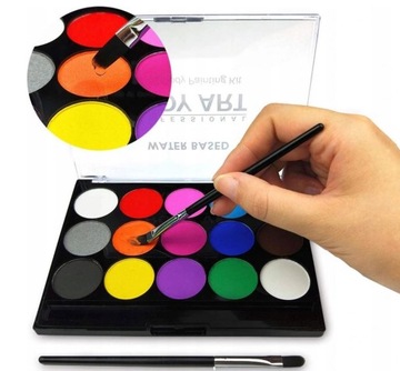 KOLOROWE FARBKI DO MALOWANIA BUZI DLA DZIECI I DOROSŁYCH DO CIAŁA