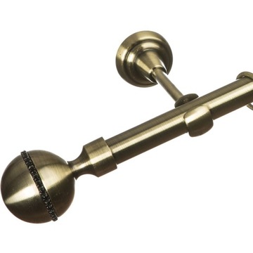 KARNISZ METALOWY POJEDYNCZY 19 mm 100 cm WZORY