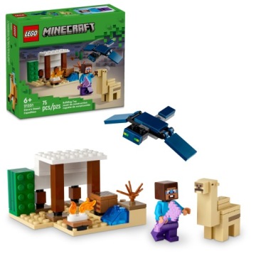 LEGO Minecraft Pustynna wyprawa Steve’a 21251 - 75 elementów dla dzieci +6