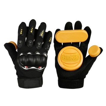 4.33inch Longboarding Gloves Downhill With Pucks B
