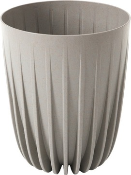 Doniczka MIRA ECO wood + wkładka 30 h35,6 - Szara
