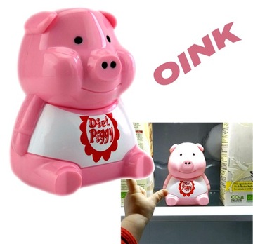 DIET PIG для ХОЛОДИЛЬНИКА - датчик ЗВУКОВЫМ сигналом предупреждает о необходимости перекусывать