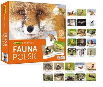 MEMORY FAUNA POLSKI Gra pamięciowa dla dzieci 7+