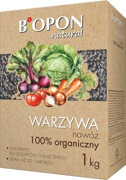 BiOPON Natural nawóz do warzyw 100% organiczny granulat Bopon 1 kg