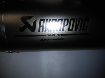 YAMAHA MT 125 17р, глушитель, коллектор Akrapovic