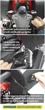 Мотоциклетные седельные сумки, боковые сумки Motocentric, регулируемые, водонепроницаемые.
