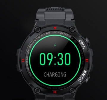 WOJSKOWY ZEGAREK SMARTWATCH PULSOMETR ROZMOWY POLSKIE MENU MOCNA BATERIA