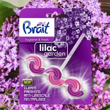 Двухфазный кулон Туалетный кубик Brait Hygiene & Fresh Mix 4х45г