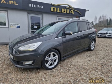 Ford C-MAX II Grand C-MAX Facelifting 1.5 EcoBoost 182KM 2016 Ford Grand C-MAX Park assist Podgrzewana kierownica Czujniki parkowania Su, zdjęcie 1