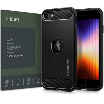 2-PAK SPIGEN ETUI DO - IPHONE SE 2020 2022 + SZKŁO