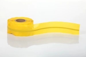 TAŚMA OSTRZEGAWCZA ŻÓŁTA Z WKŁADKĄ STALOWĄ