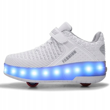 BUTY z ROLKAMI świecące LED butorolki ROZ 28-40