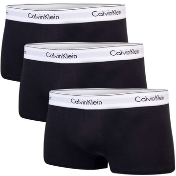 CALVIN KLEIN BOKSERKI MĘSKIE MAJTKI LOW RISE TRUNK 3PK CZARNE r.L
