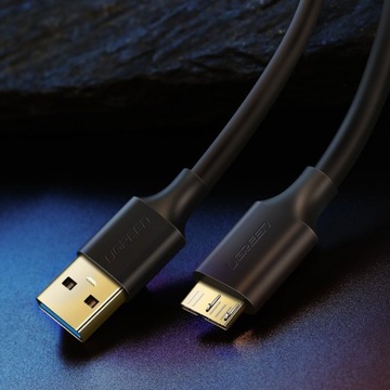 UGREEN ПРОЧНЫЙ КАБЕЛЬ ДЛЯ НАКОПИТЕЛЯ USB 3.0 К MICROUSB-B 3.0 5GBPS 2.1A 2M