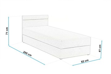 AX202-W2 Кровать Диван 80/200 80х200 Много тканей