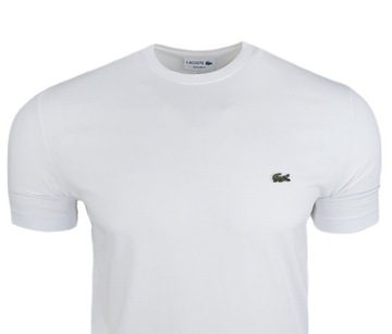 Lacoste Koszulka męska T-shirt męski Biały 100% Bawełna r. XXL