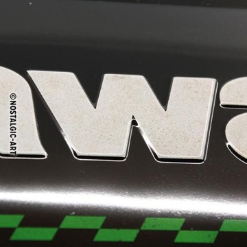 KAWASAKI знак доска плакат олово подарок 25x50