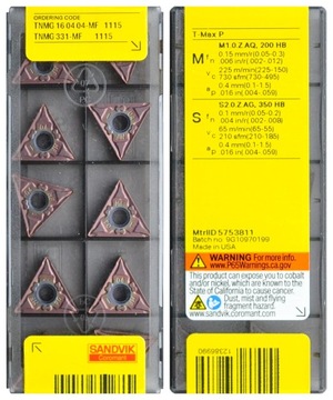 PŁYTKI TNMG 160404 MF 1115 SANDVIK